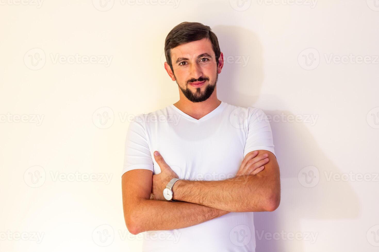 Person Arbeiten im Büro, Person beim das Arbeit foto