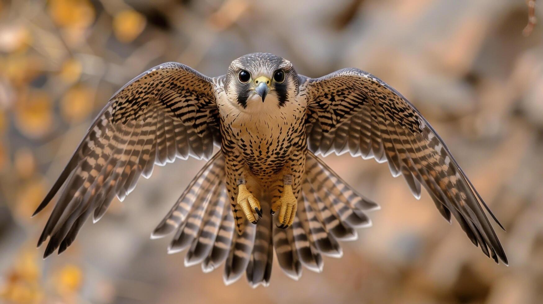 ai generiert majestätisch Vogel hochfliegend mit Verbreitung Flügel foto