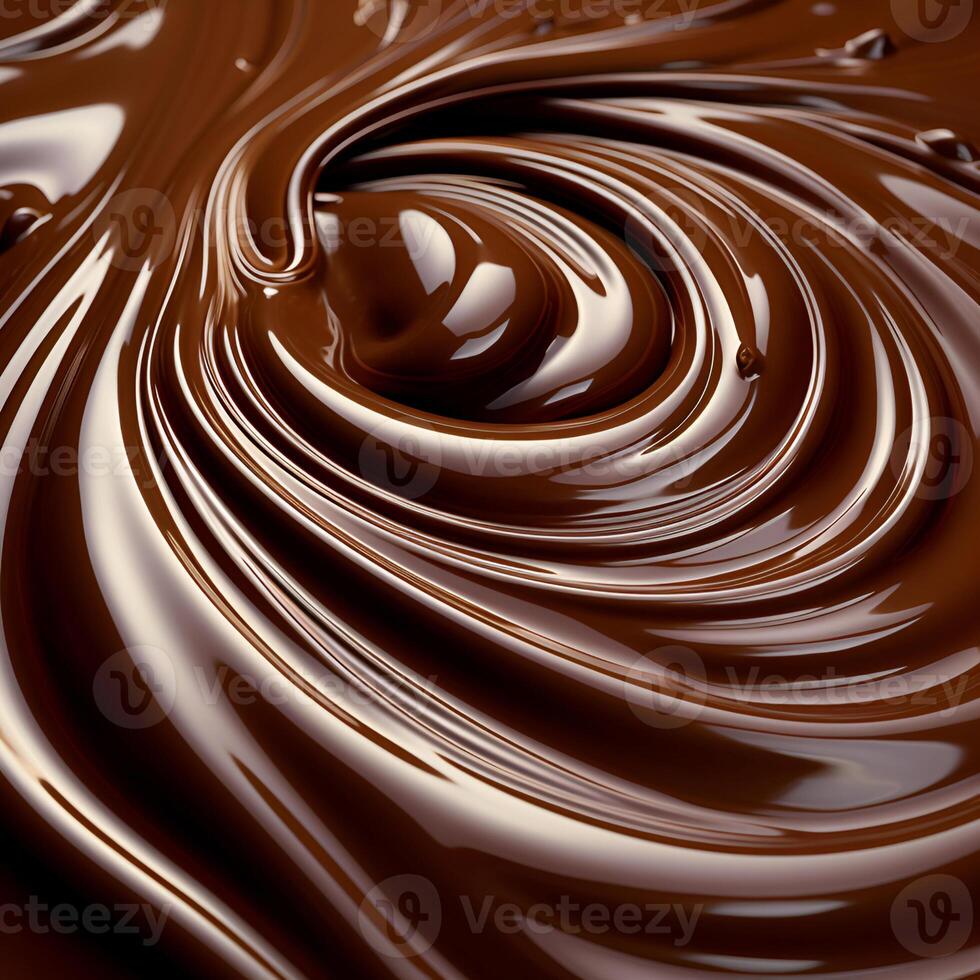 ai generiert Schokolade Verbreitung Nahaufnahme. foto