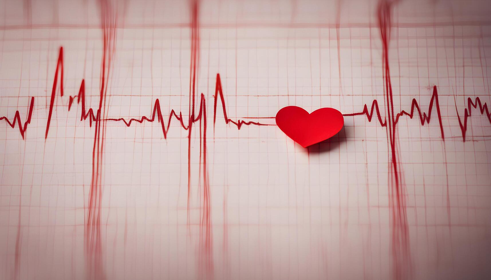 ai generiert Herzschlag von ein Herz Attacke foto