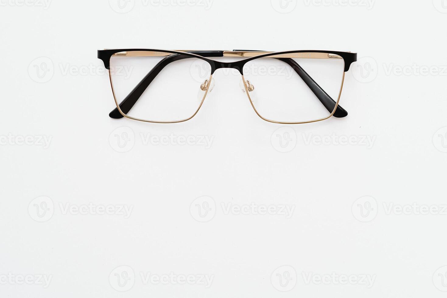 Mode Brille Stil gerahmt isoliert auf Weiß Hintergrund foto