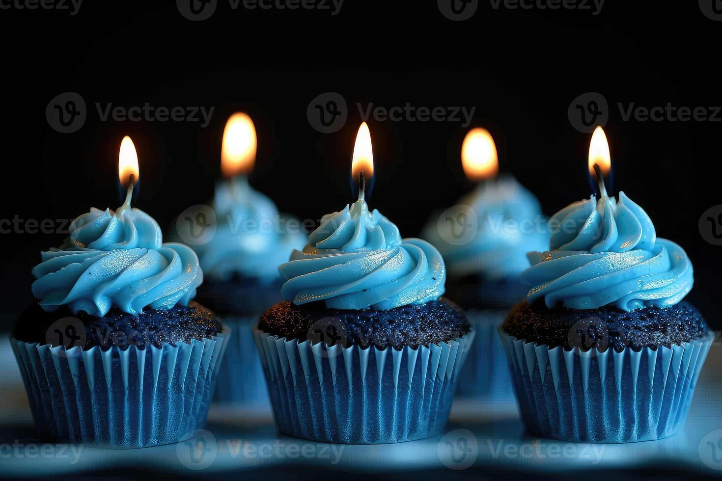 ai generiert ultimativ Geburtstag Kuchen mit Kerze Fachmann Werbung Essen Fotografie foto