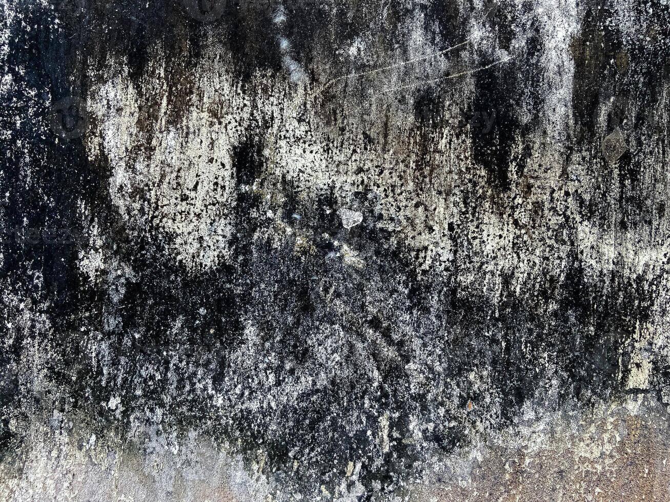 schwarz und Weiß schimmelig beschädigt Grunge Mauer Textur foto