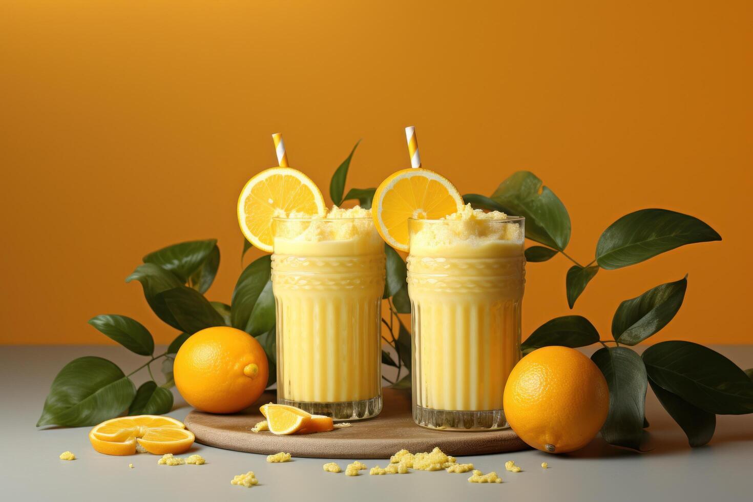 ai generiert gesund Smoothies sind das neueste modisch trinken von das Woche foto