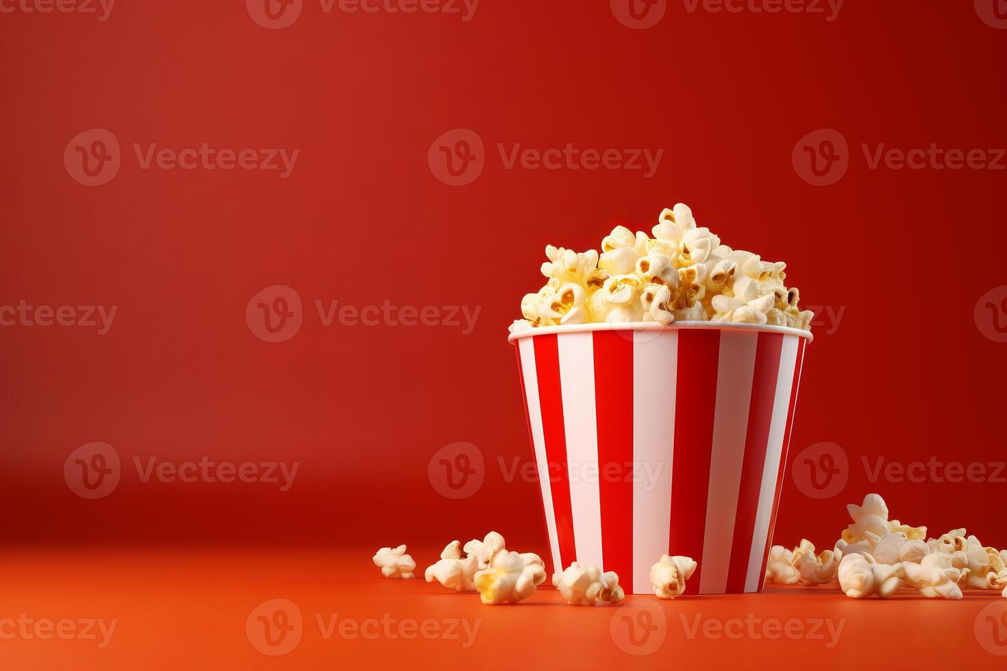 ai generiert nostalgisch Popcorn Box Hintergrund. generieren ai foto