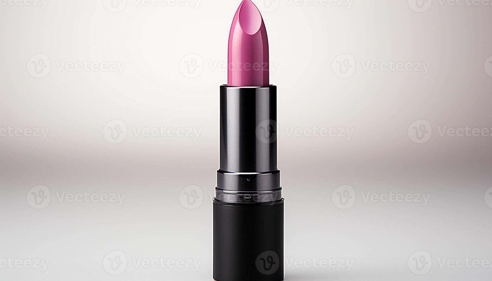 ai generiert Glanz und Eleganz im ein glänzend Rosa Lippenstift Tube generiert durch ai foto