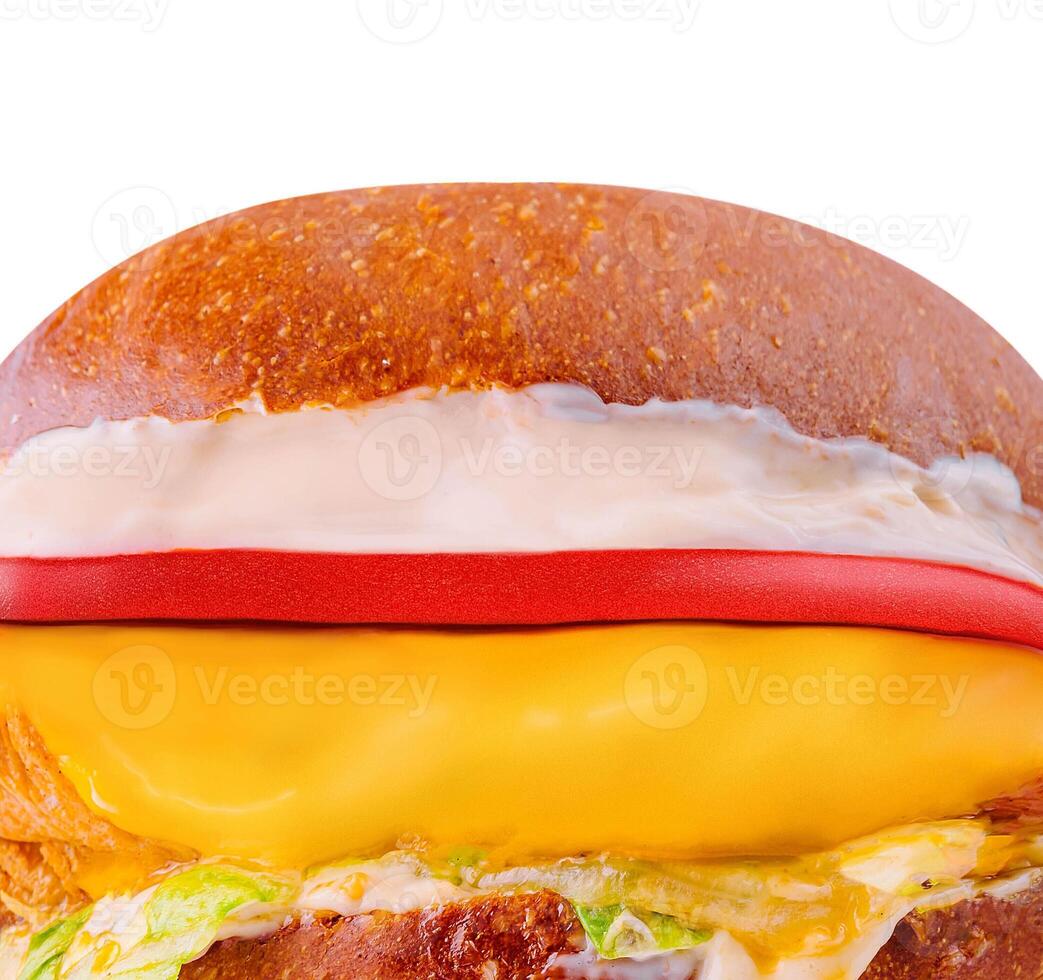 amerikanisch Käse Hähnchen Burger schließen oben foto