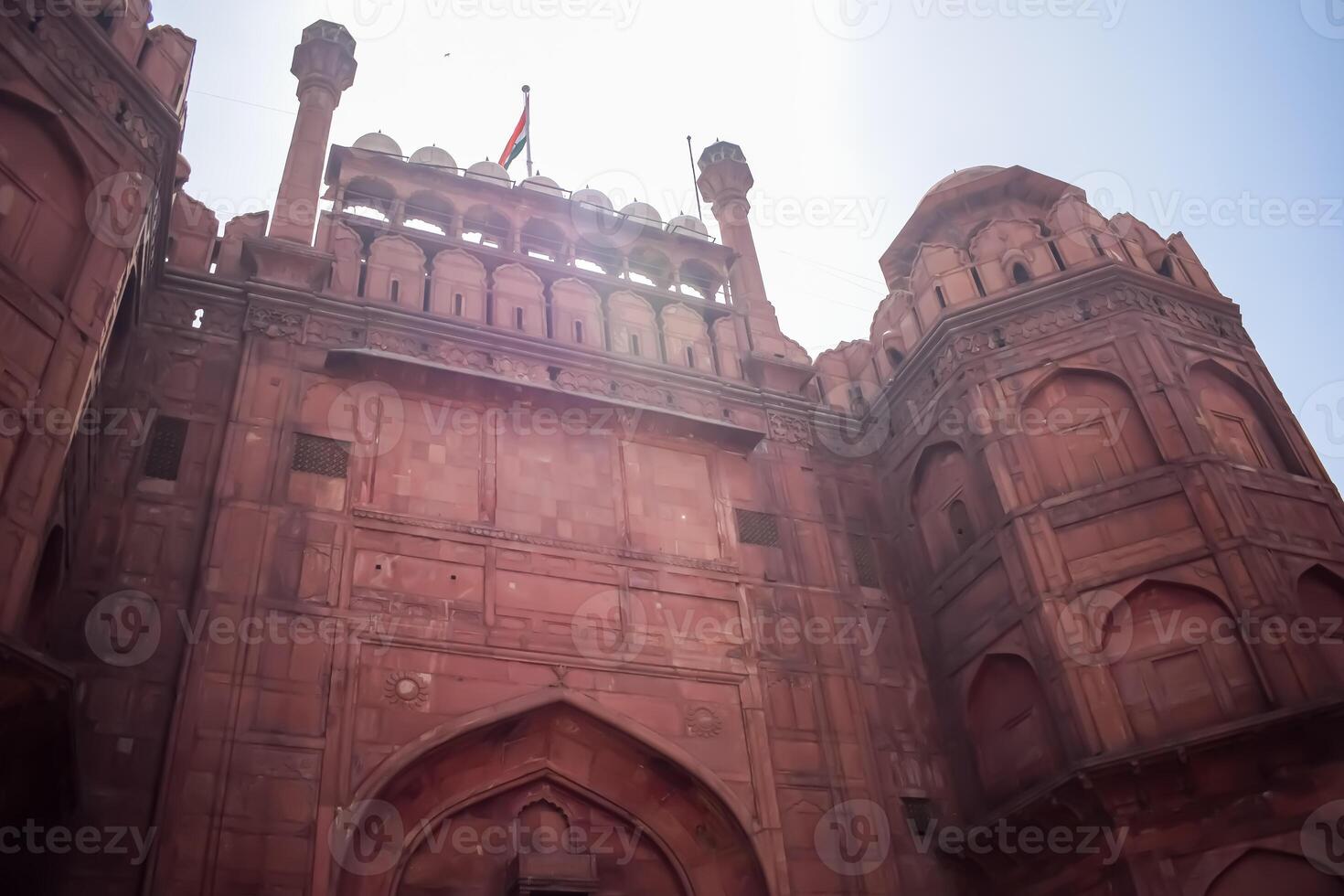 architektonisch Einzelheiten von lal qila - - rot Fort gelegen im alt Delhi, Indien, Aussicht Innerhalb Delhi rot Fort das berühmt indisch Sehenswürdigkeiten foto