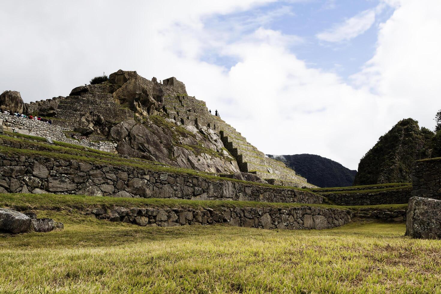 machu Picchu, Peru, 2015 - - Inka Stein Wände Süd Amerika foto