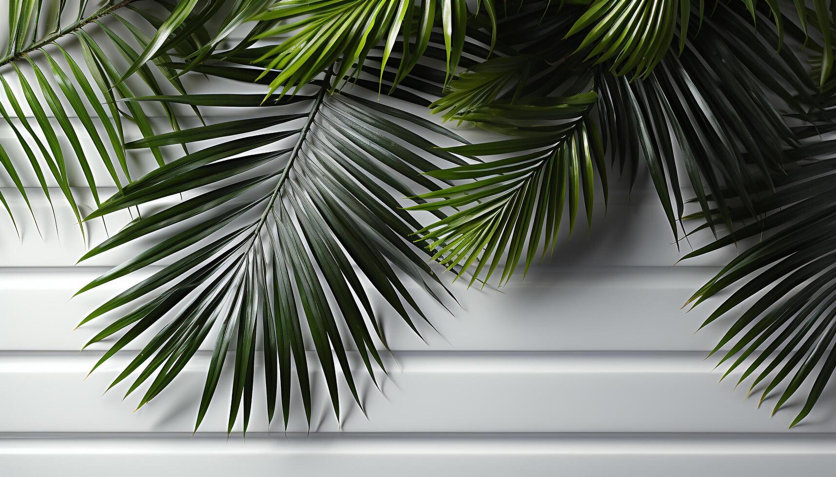 ai generiert tropisch Palme Baum Illustration bringt Natur Frische zu Sommer- generiert durch ai foto