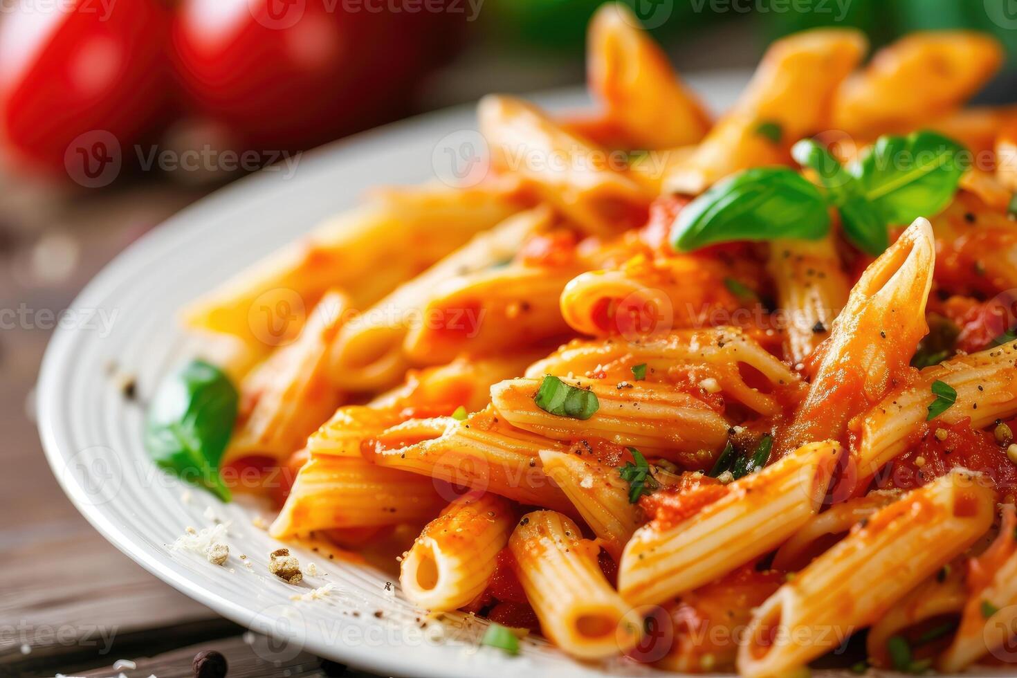 ai generiert Penne arrabbiata,a klassisch Italienisch Pasta Gericht. generativ ai foto