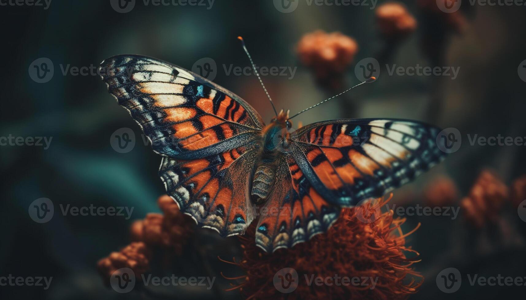 ai generiert beschwingt Schmetterling im Natur, fliegend mit Eleganz, präsentieren natürlich Schönheit generiert durch ai foto