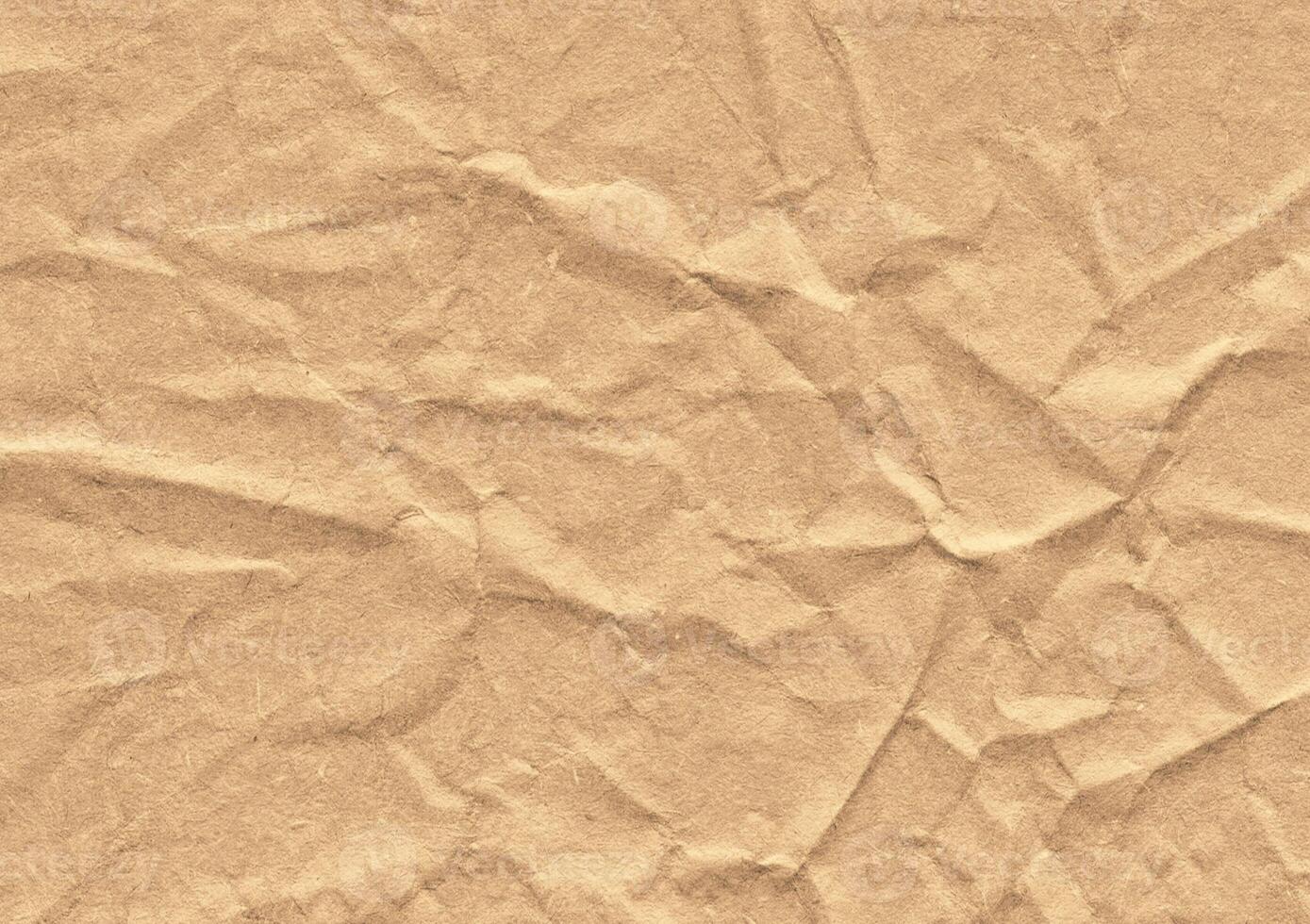 zerknittert braun Kraft Papier Textur Banner Hintergrund foto