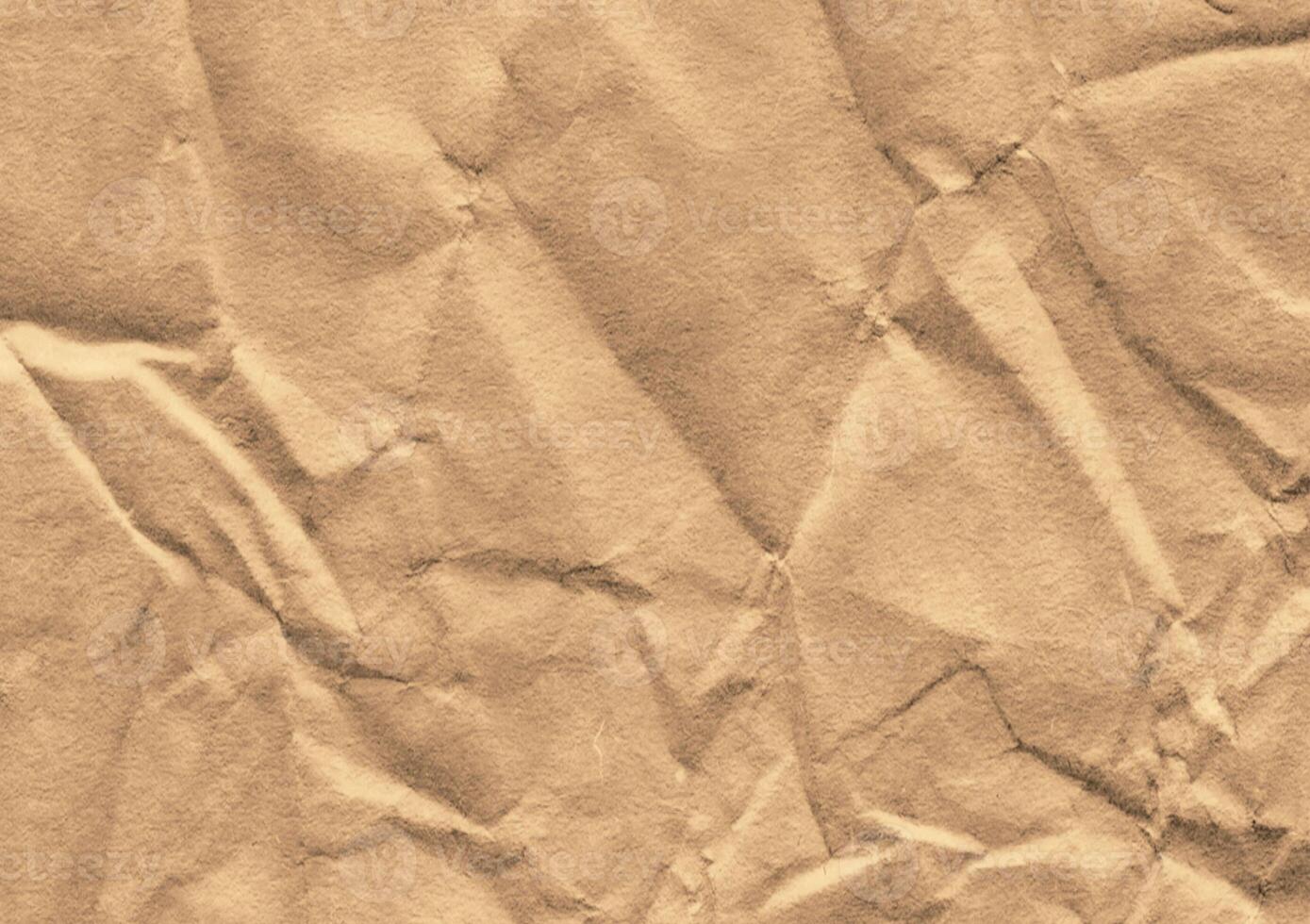 zerknittert braun Kraft Papier Textur Banner Hintergrund foto