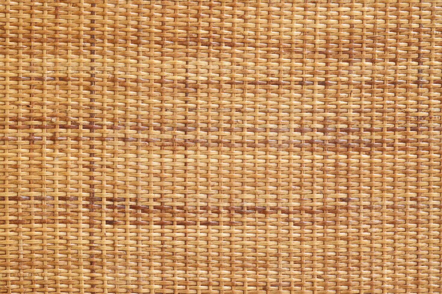 Detail Handwerk Rattan Weberei. Korbweide Korb Textur. foto