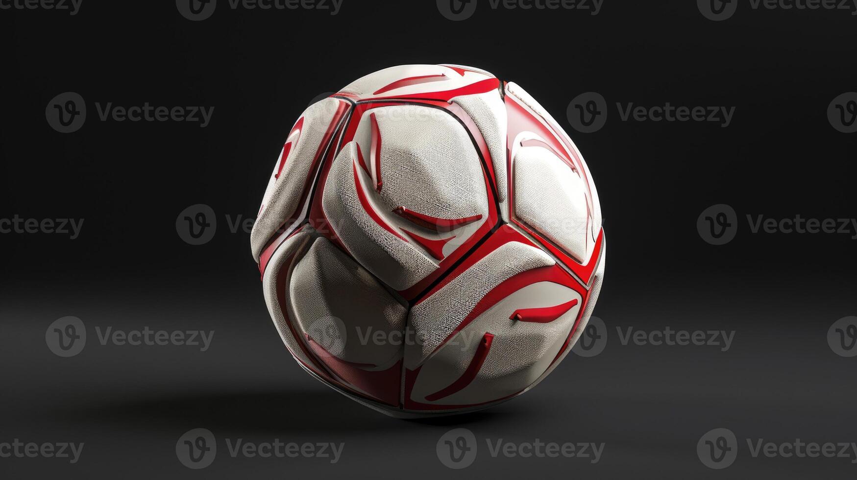 ai generiert erkunden das Kompliziertheit von ein 3d gerendert Fußball Ball, wo innovativ, auf dem neuesten Stand Technologie trifft das Welt die meisten Geliebte Sport. ai generiert. foto