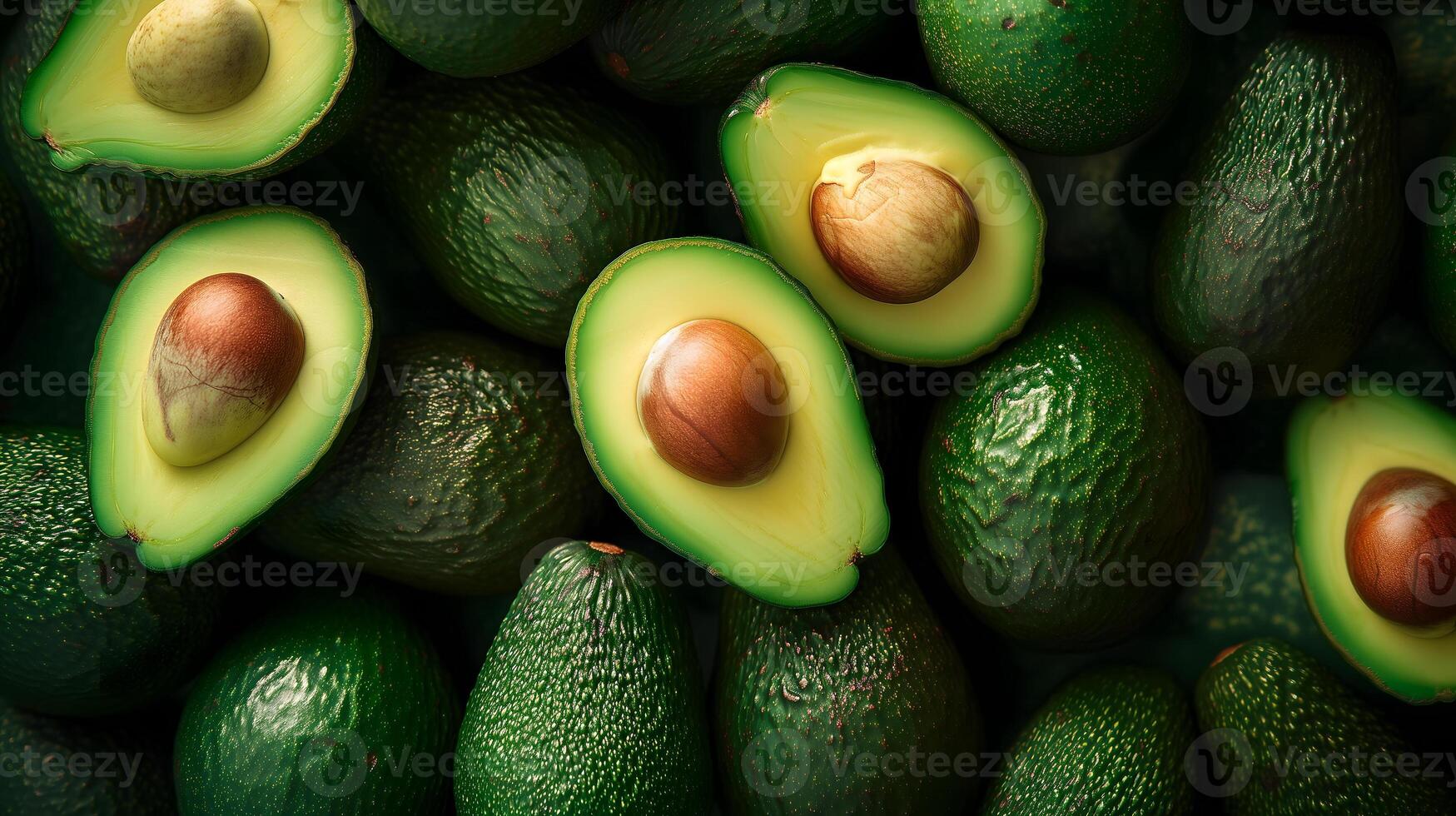 ai generiert Avocados Gerade von das Markt foto