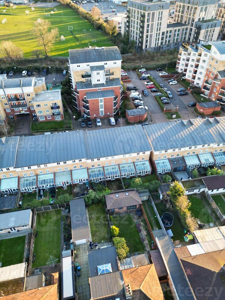 hoch Winkel Aussicht von Watford Stadt von England großartig Großbritannien. März 3., 2024 foto