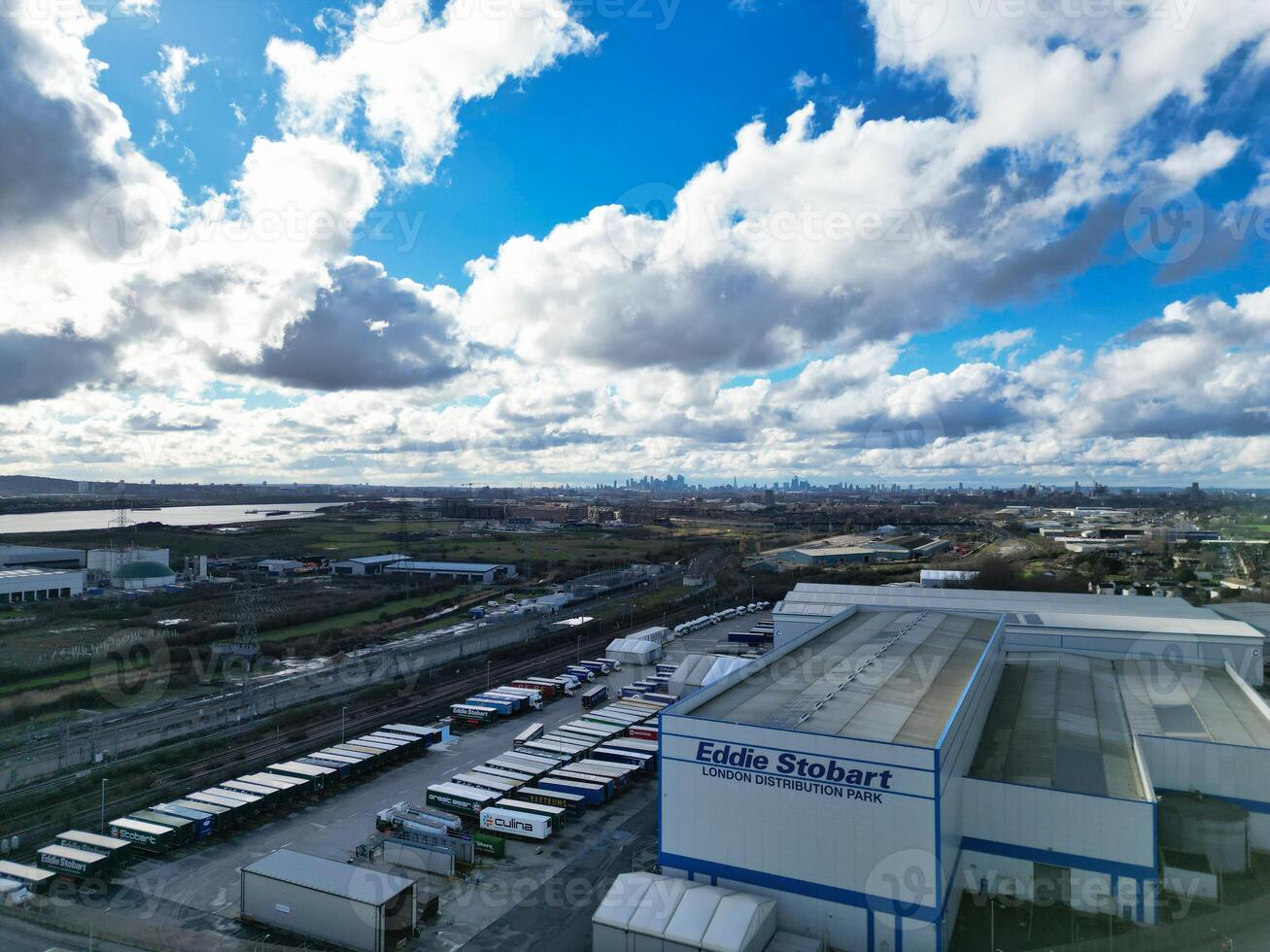 Herrlich Aussicht von Dagenham London Stadt von England vereinigt Königreich. März 2., 2024 foto