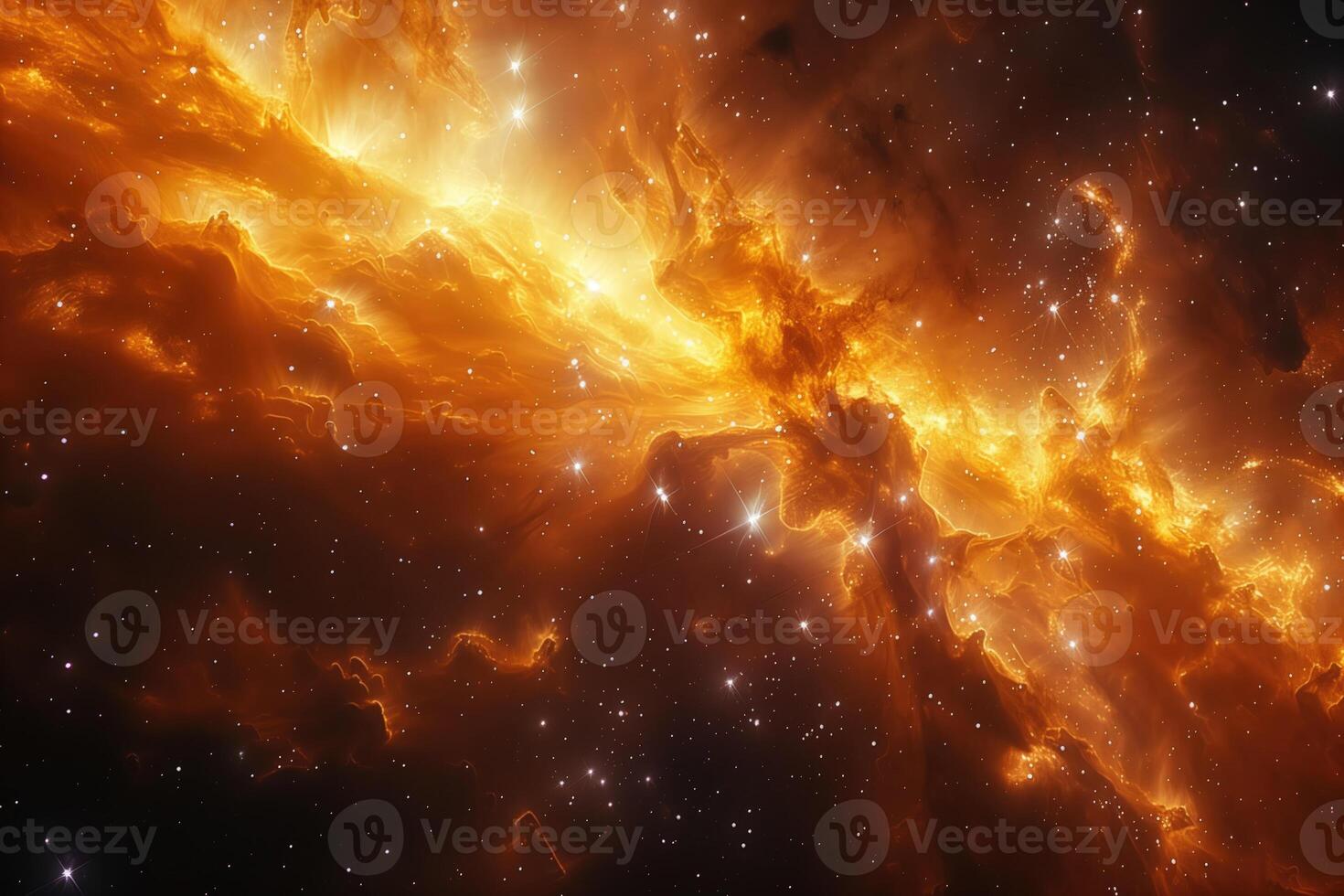 ai generiert abstrakt stellar Hintergrund, Raum mit Sterne und farbig Nebel foto