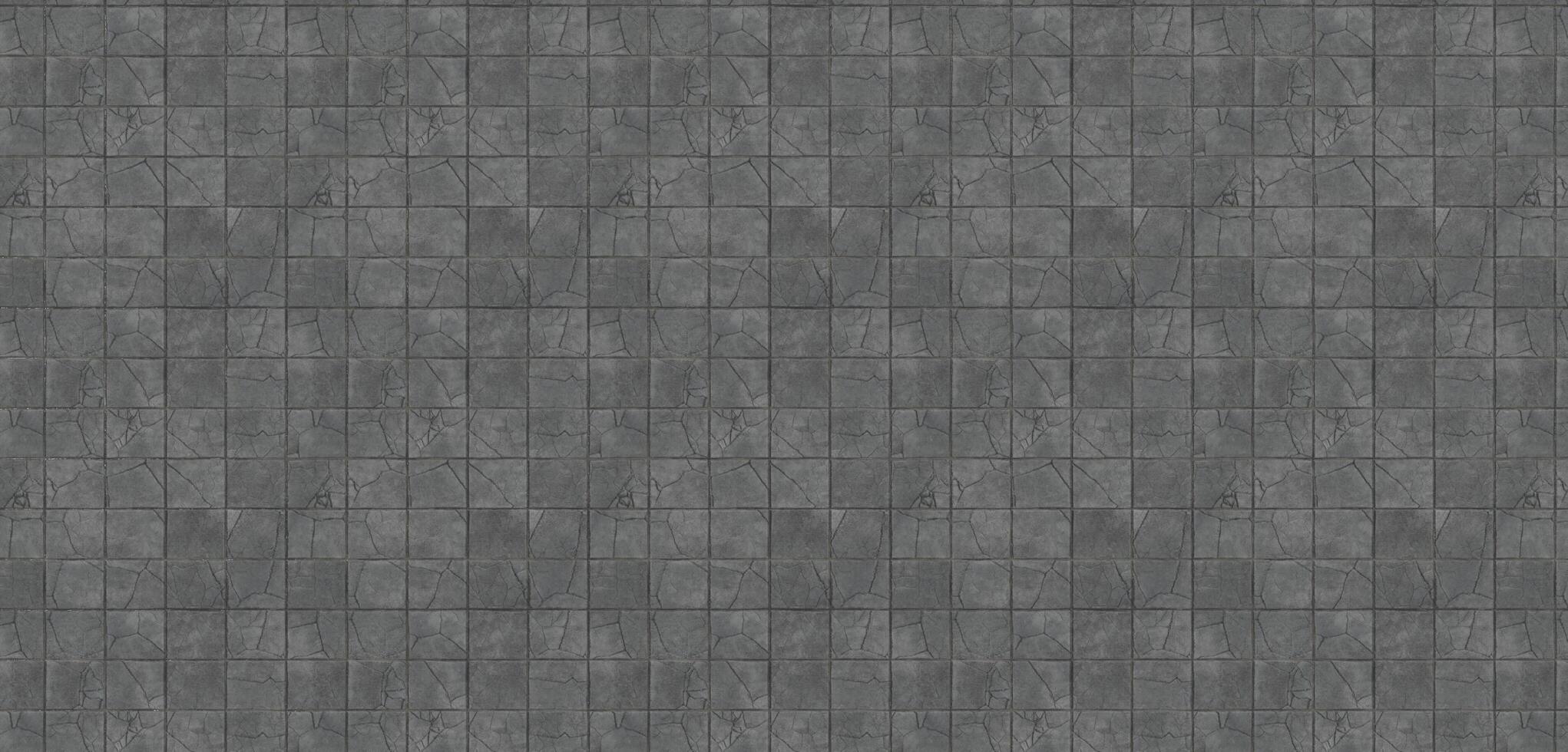 gefliest Fußboden alt Fußboden Hintergrund Textur Block Textur befleckt Fliesen Rau 3d Illustration foto