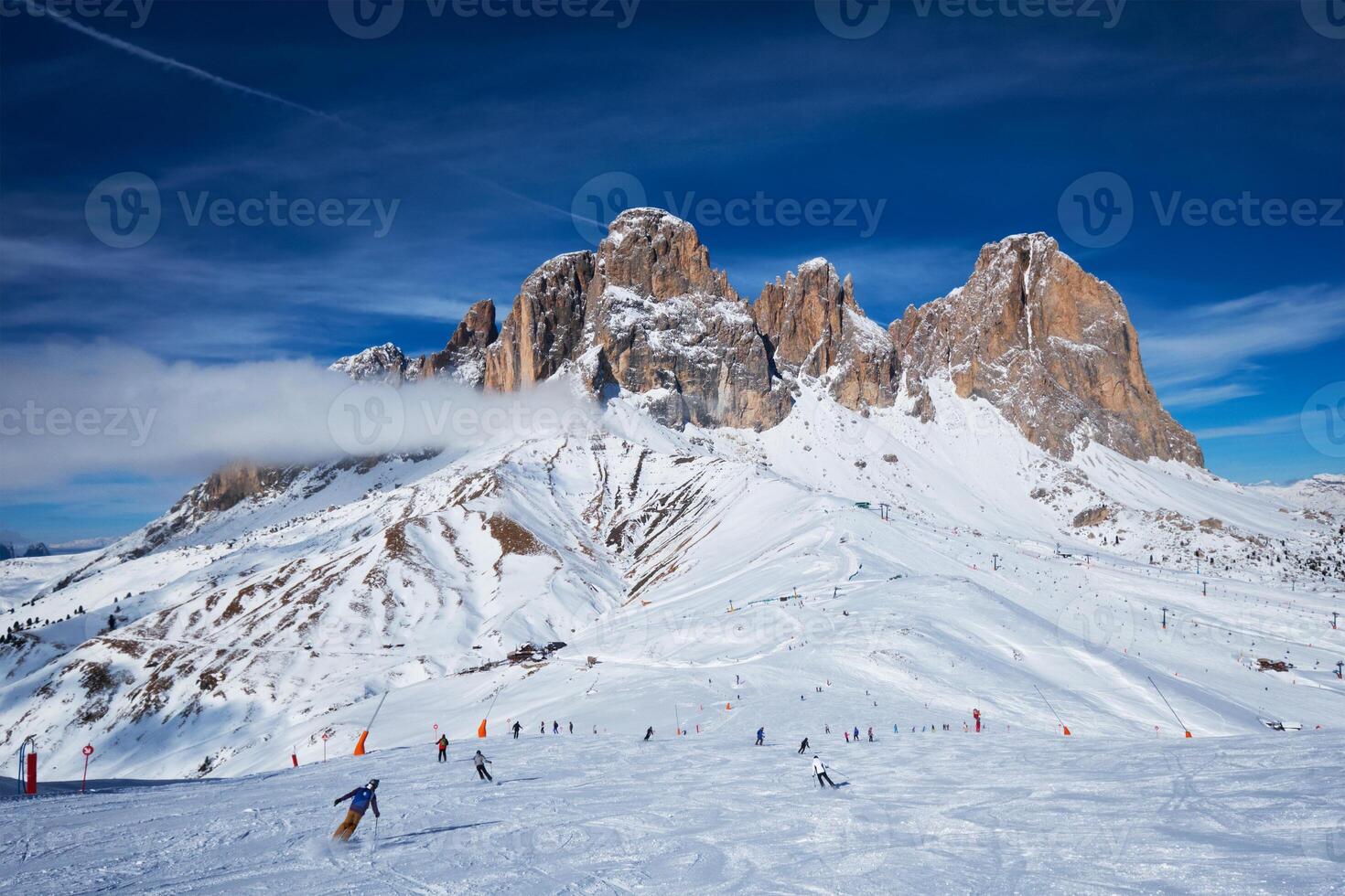 Ski Resort im Dolomiten, Italien foto