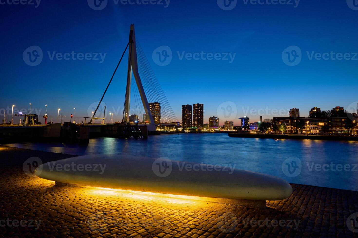 Erasmus Brücke, Rotterdam, Niederlande foto