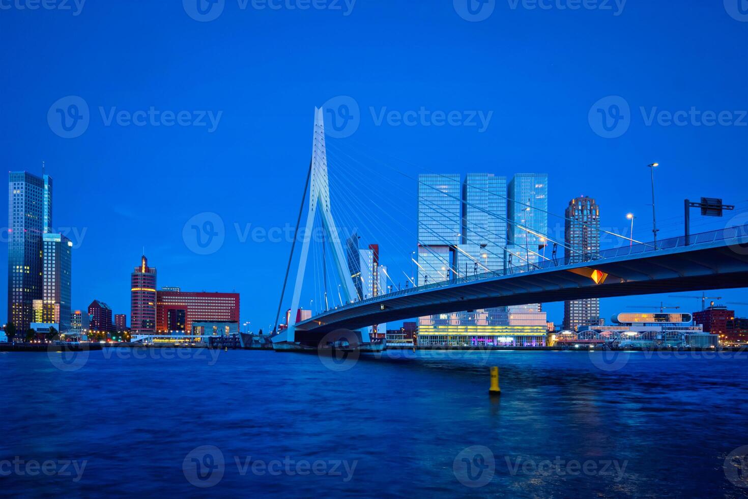 Erasmus Brücke, Rotterdam, Niederlande foto