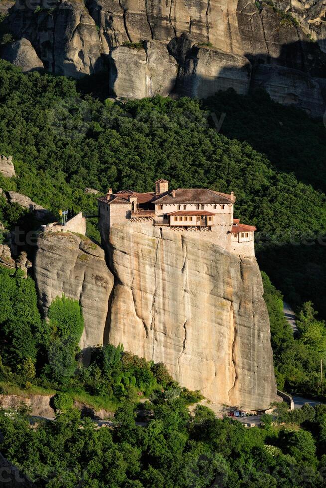 Kloster von rousanou im Meteora im Griechenland foto