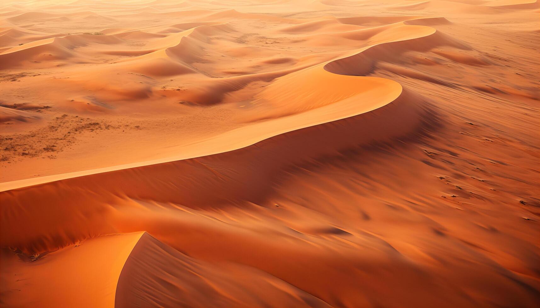 ai generiert Antenne Aussicht von Sand Dünen foto