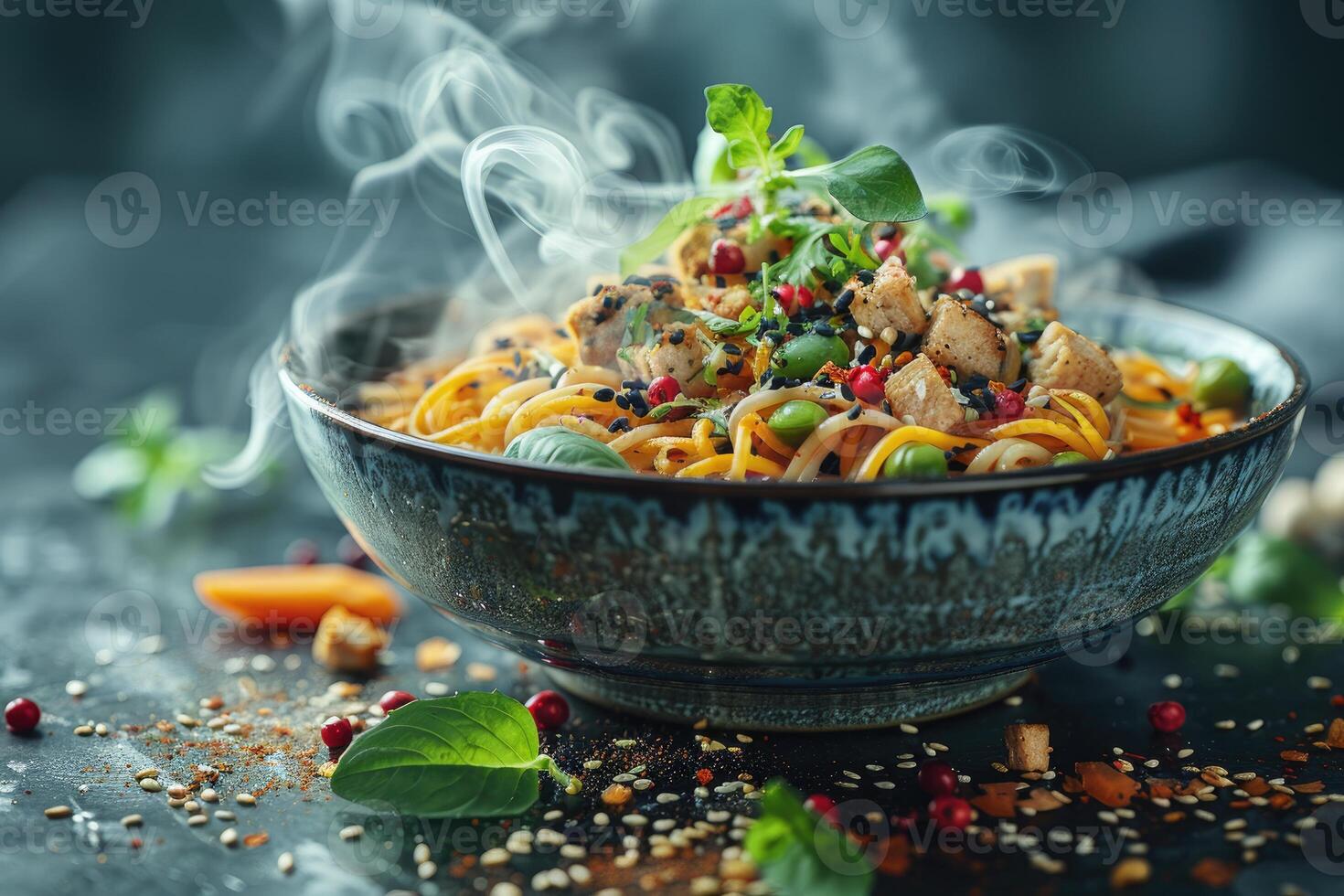 ai generiert pozole Mexikaner Essen im das Küche Tabelle Fachmann Werbung Essen Fotografie foto