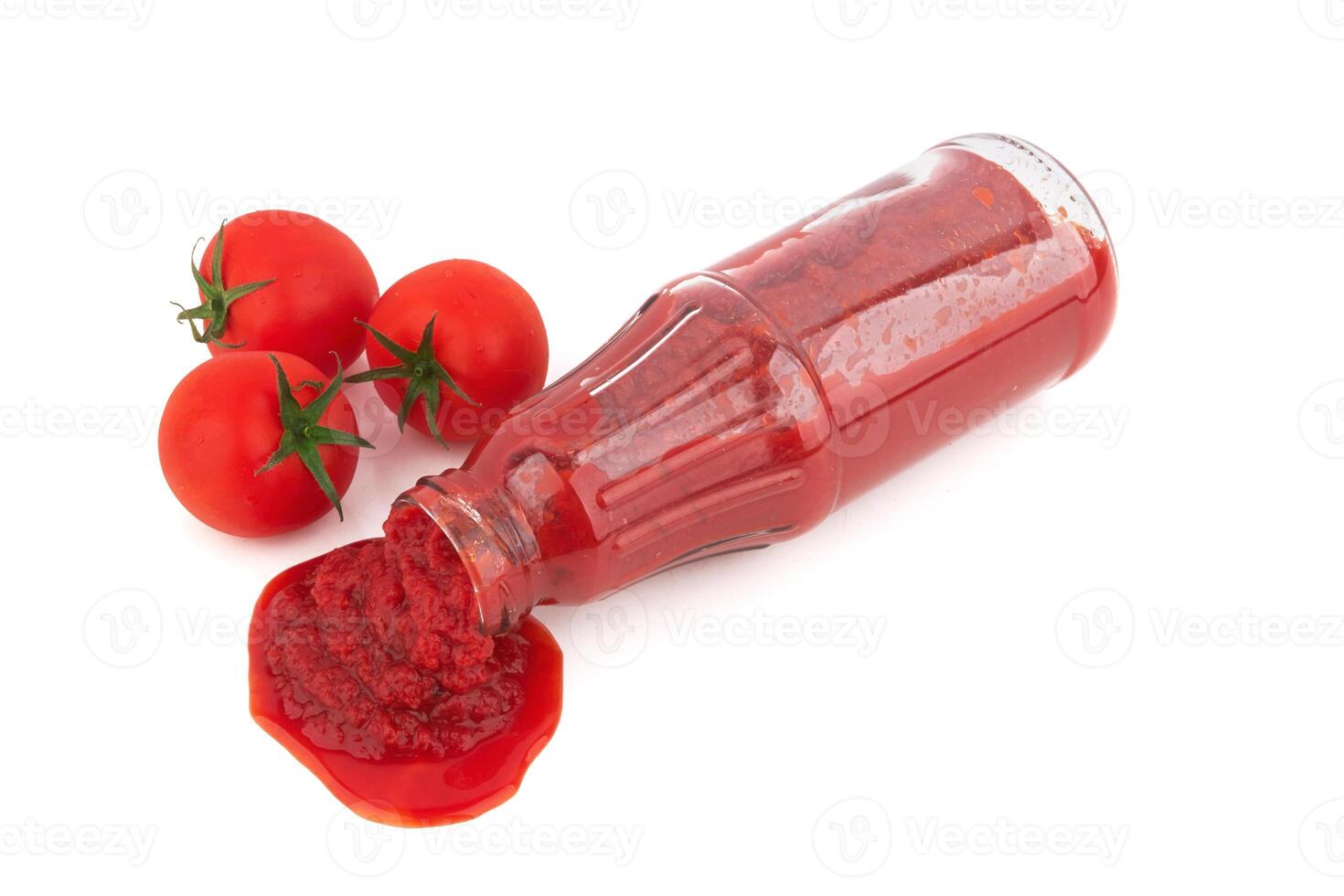 Flasche von Tomate Soße foto