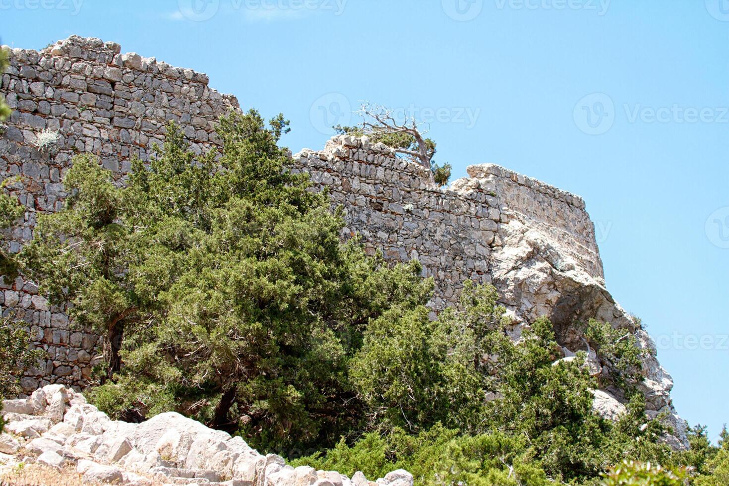 uralt Ruinen auf Rhodos Insel, Griechenland foto