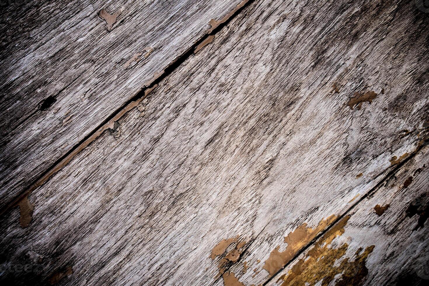 Texturoberfläche des alten Holzbretts foto