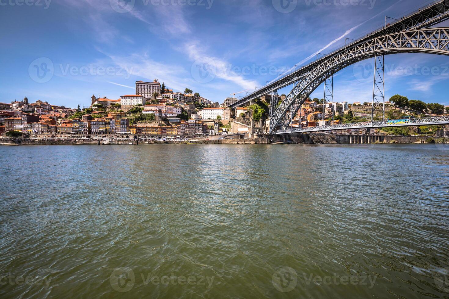 Aussicht von dom Luis ich Brücke im Porto, Portugal foto