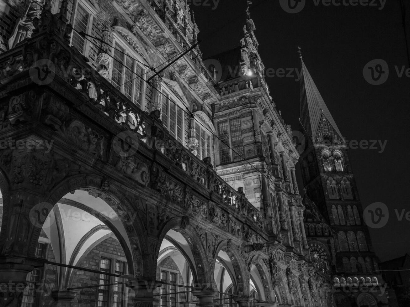 Bremen beim Nacht foto