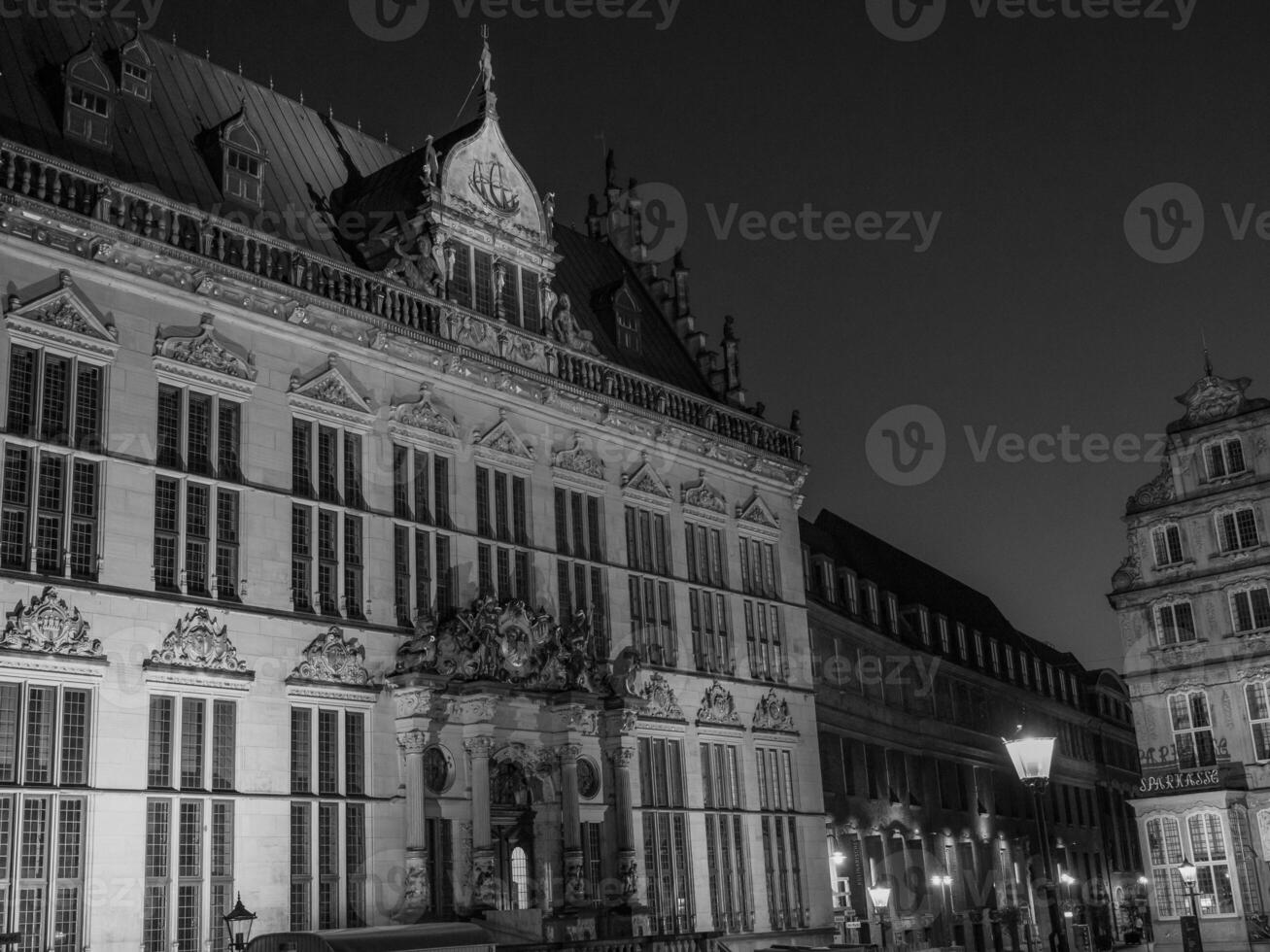 Bremen beim Nacht foto