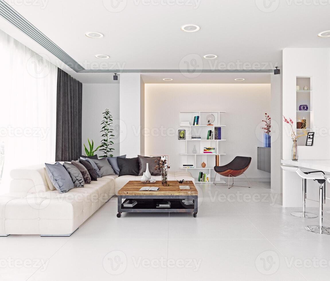 modernes Wohnzimmer Design. foto