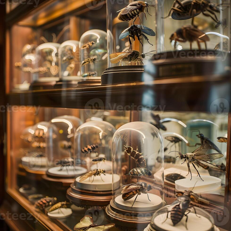 ai generiert Entomologie Sammlung Insekten Welt foto
