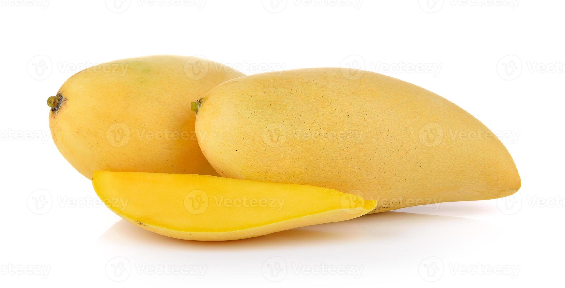 Mango auf weißem Hintergrund foto