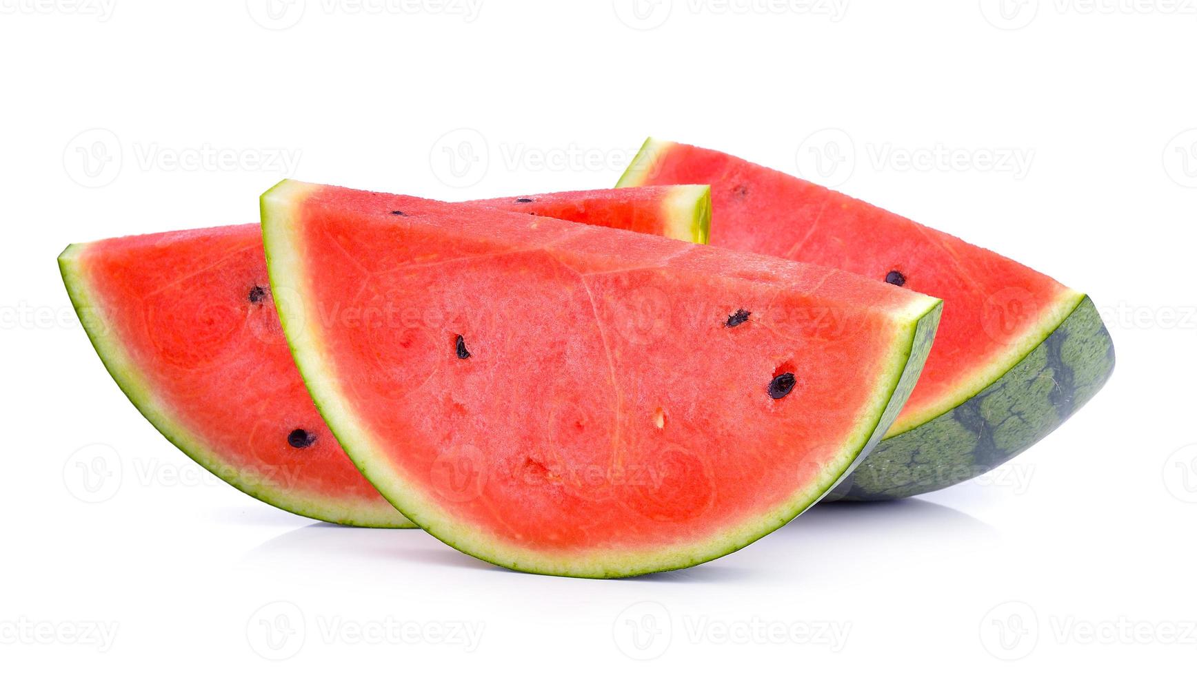 Wassermelone auf weißem Hintergrund foto