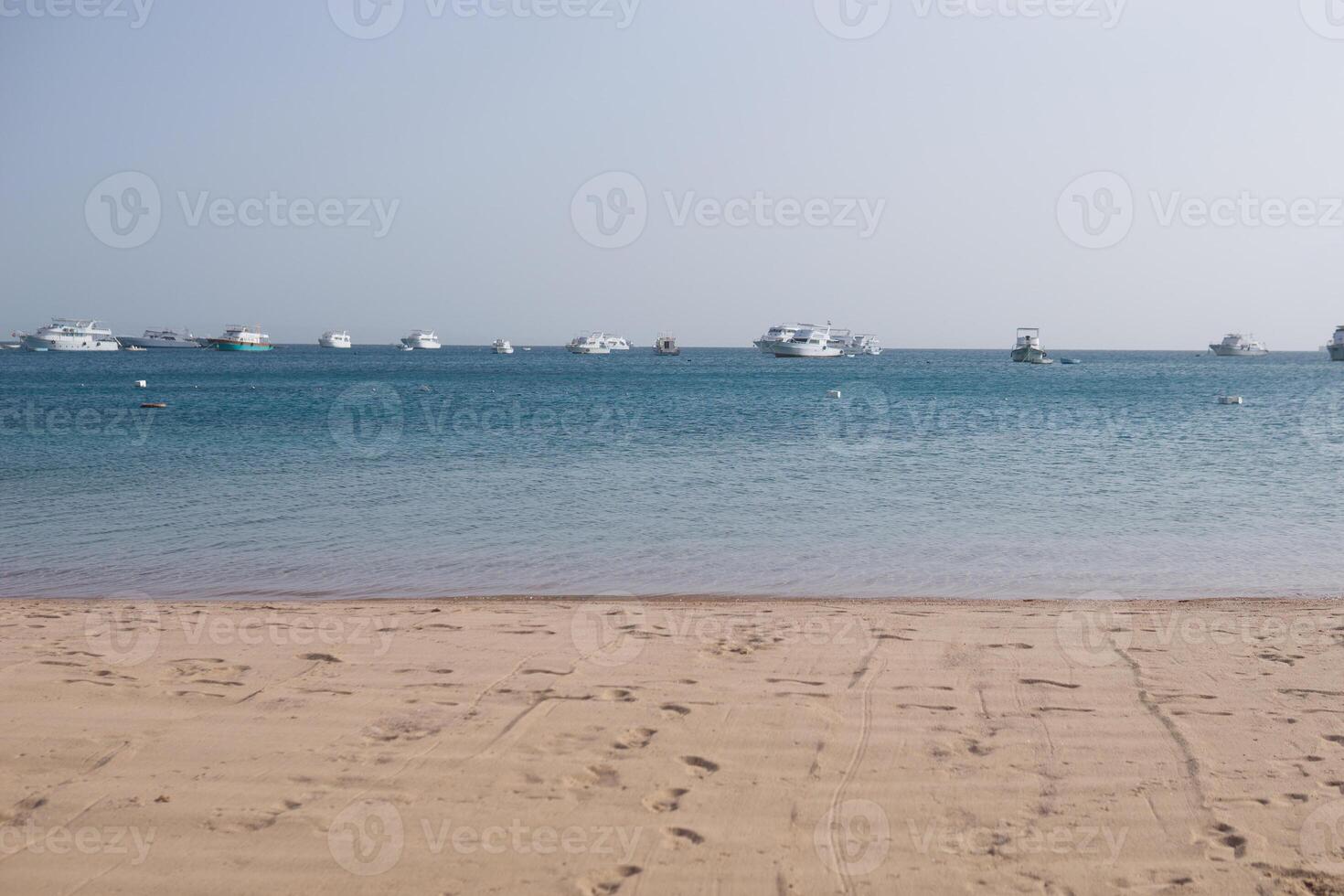 Strand Entspannung beim das rot Meer. Märchen Momente von ein sonnig Tag. das Konzept von Tourismus und Meer Reise foto