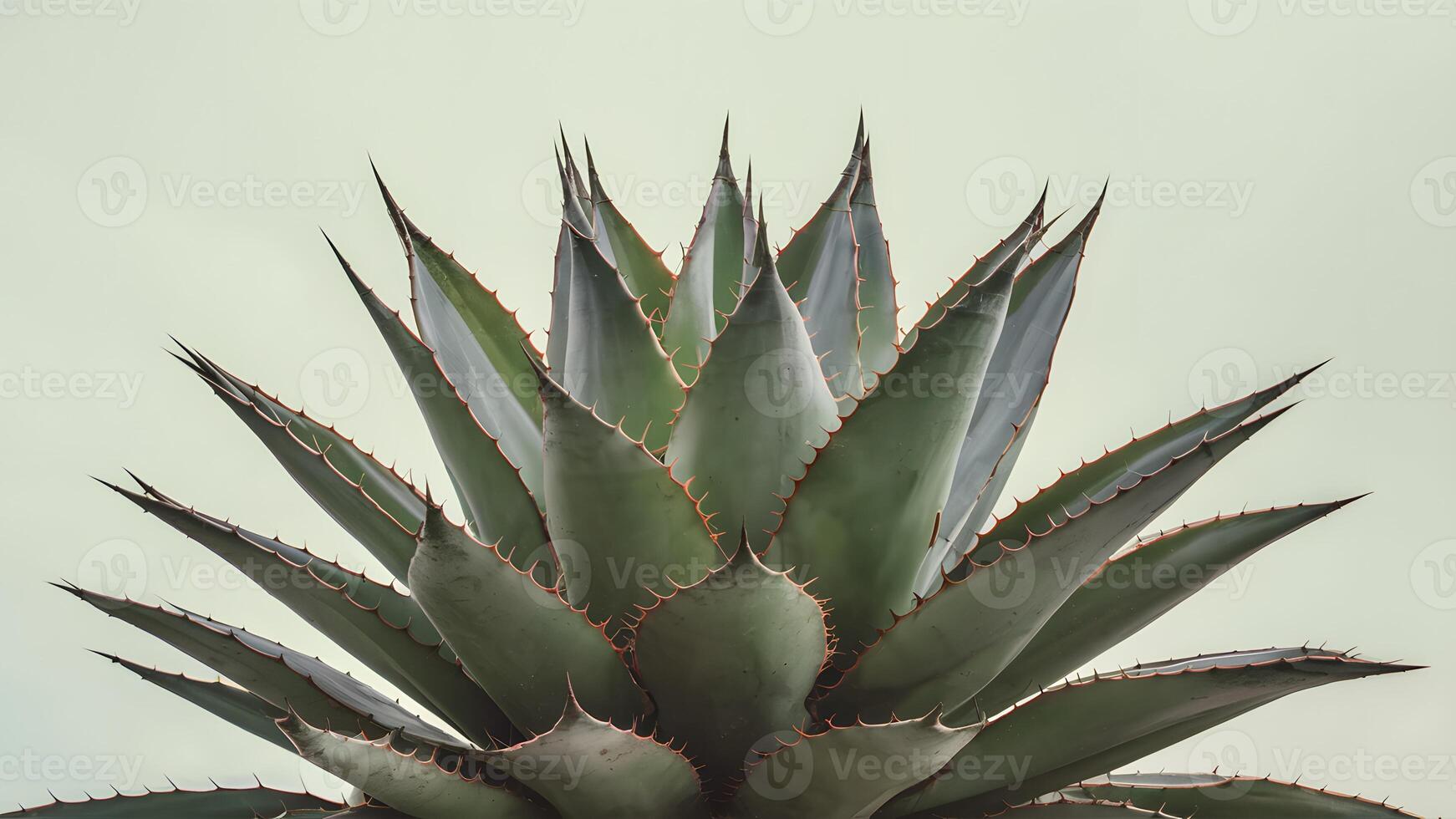 ai generiert Agave Pflanze isoliert gegen ein sauber Weiß Hintergrund foto