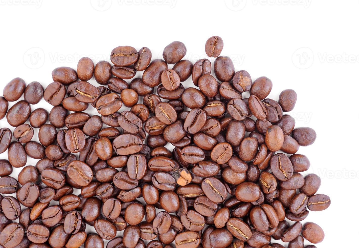 Kaffeebohne isoliert auf weißem Hintergrund foto