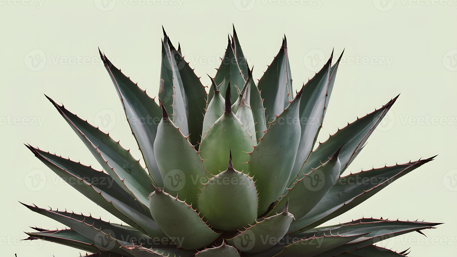 ai generiert Agave Pflanze isoliert gegen ein sauber Weiß Hintergrund foto