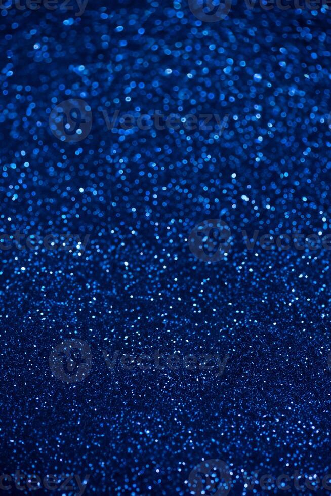 flüchtig Glanz, abstrakt Blau Beleuchtung im verwischen. foto