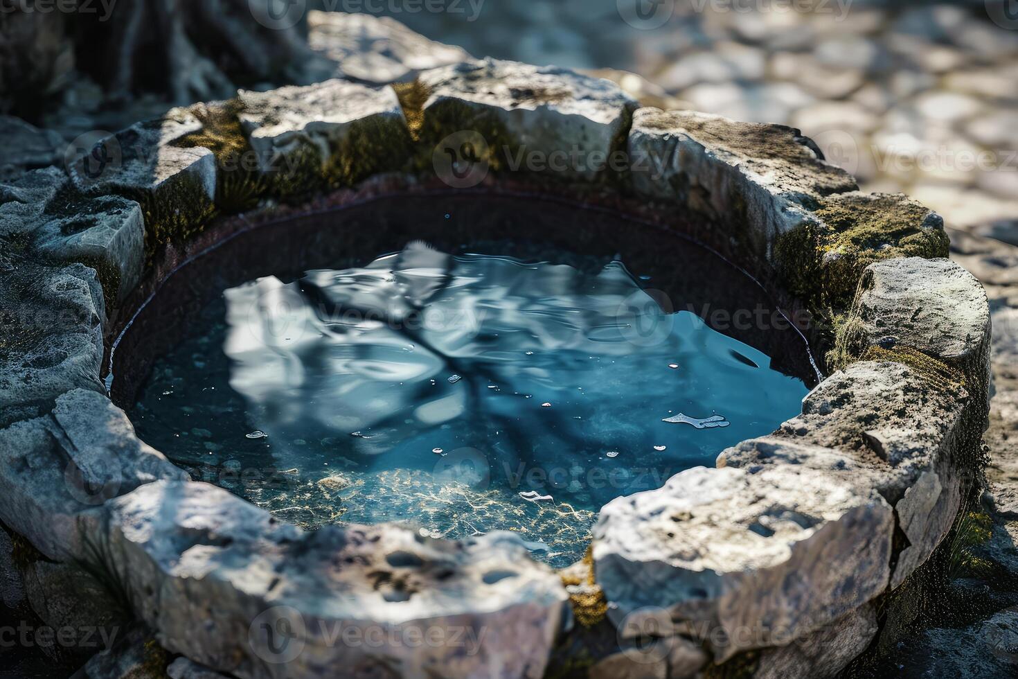 ai generiert artesisch Wasser hölzern Also. generieren ai foto