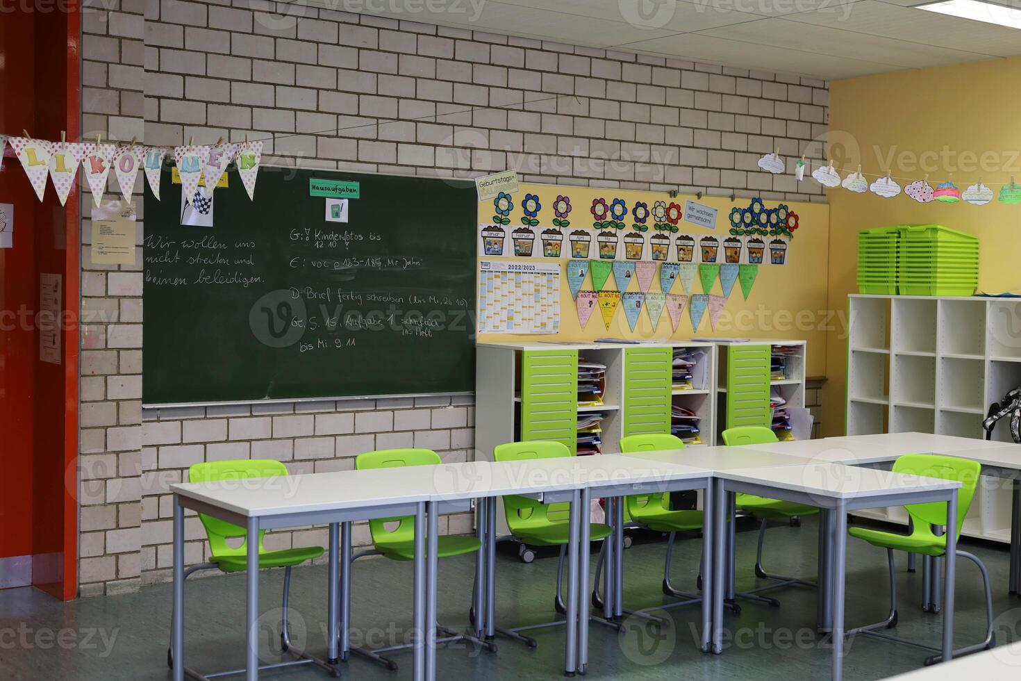 Schule Klassenzimmer Innere im Deutschland foto
