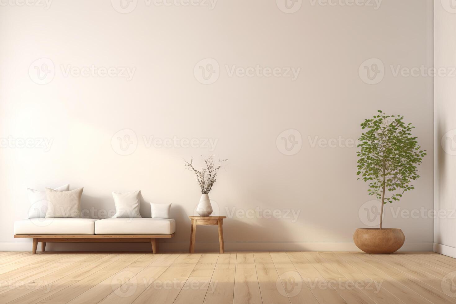 ai generiert minimalistisch spotten oben Zimmer mit endlos Design Potenzial. generativ ai foto