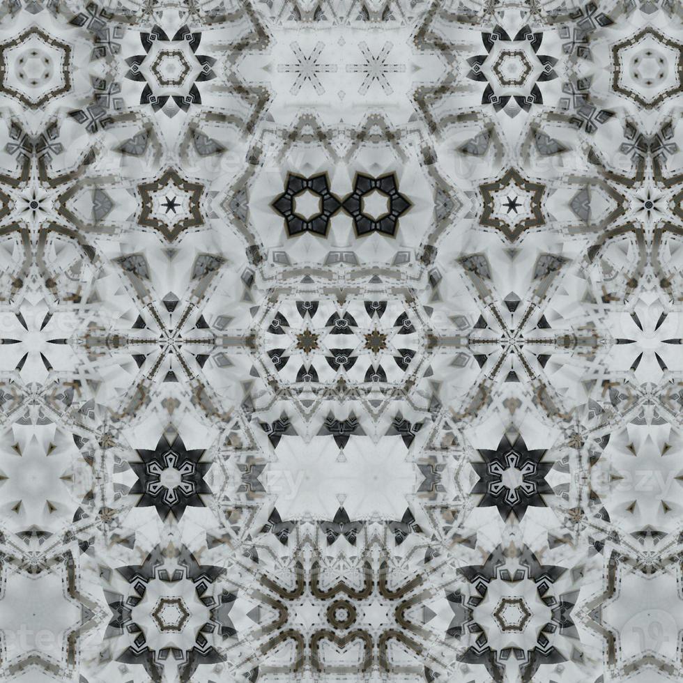 3D-Rendering Kaleidoskop einfacher Musterhintergrund foto